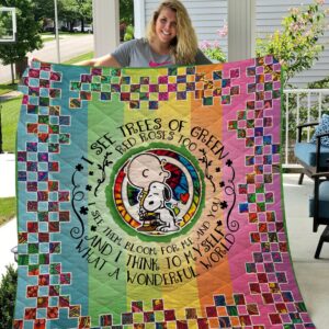 Snoopy Peace Quilt  Quilt